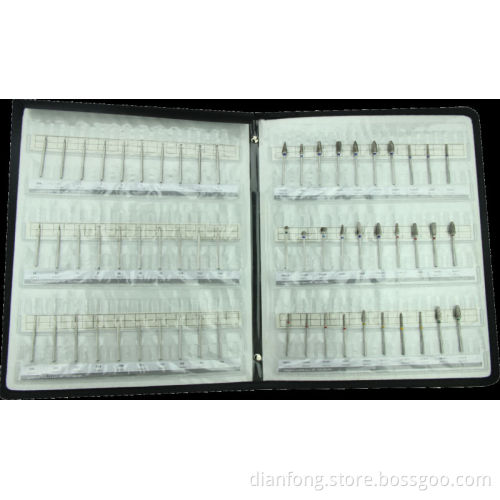 1406T Carbide Burs Sample Wallet Dental Tools Professional Kits Tungsten Carbide Bur sample
